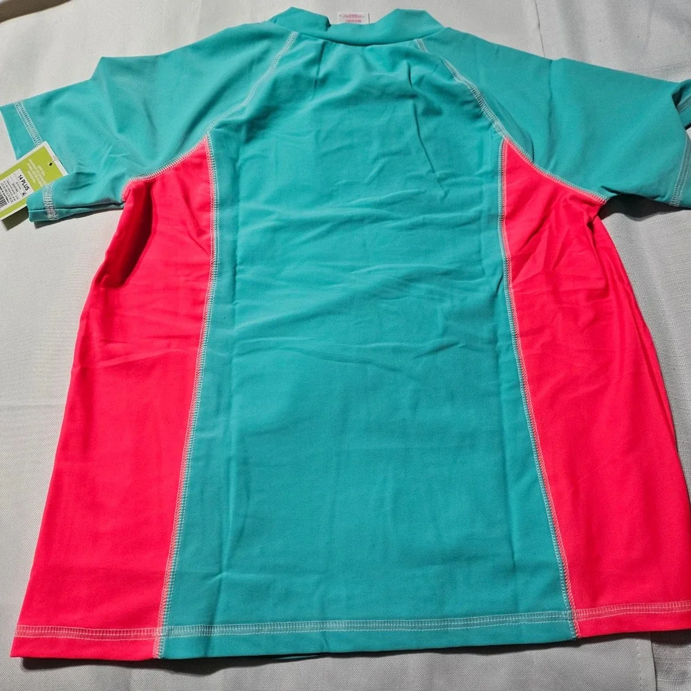 Circo Unisex Rash Guard Swim Shirt UPF 50+ Sun Protection Aqua Kids Size 14 Plus